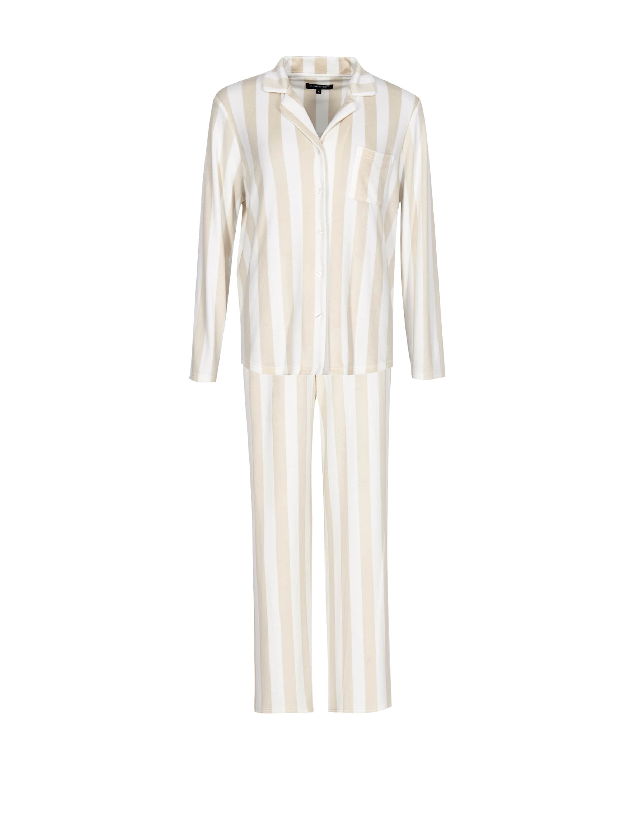 Loungeable Pyjama in Beige: Vorderseite