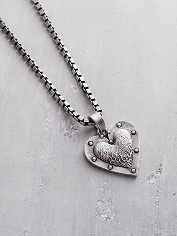 REYTEL Anhänger 'BRAVE HEART'‌‌‌‌‌‌‌‌‌‌ in Silber: Vorderseite