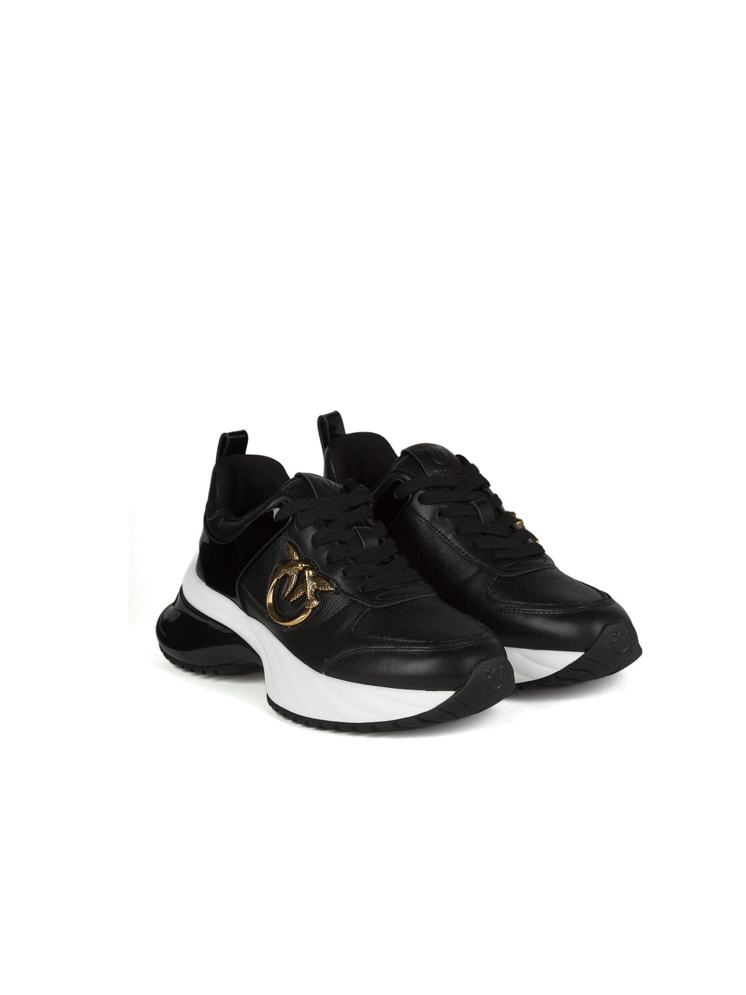 PINKO Låg sneaker 'ARIEL 02 - TUMBLED SS0027P025' i svart