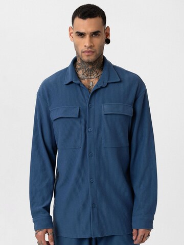 Fit confort Chemise 'Uberto' Dandalo en bleu : devant