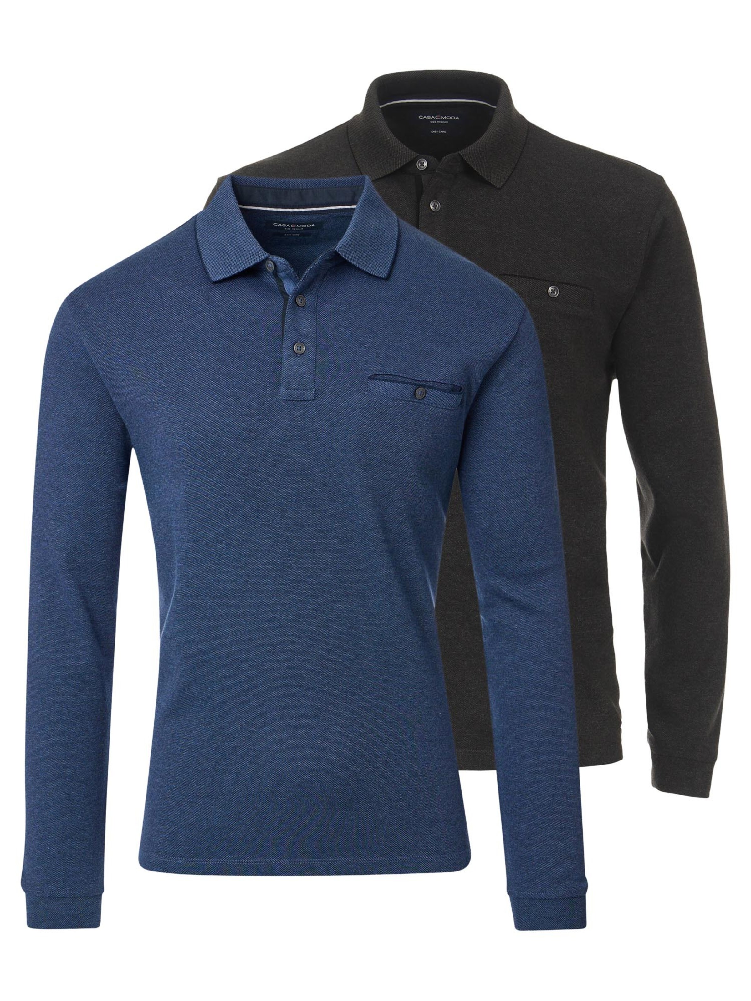 CASAMODA Shirt 'Basic' in Grey: front