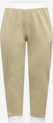 Public Desire Curve Tapered Broek in Beige: voorkant