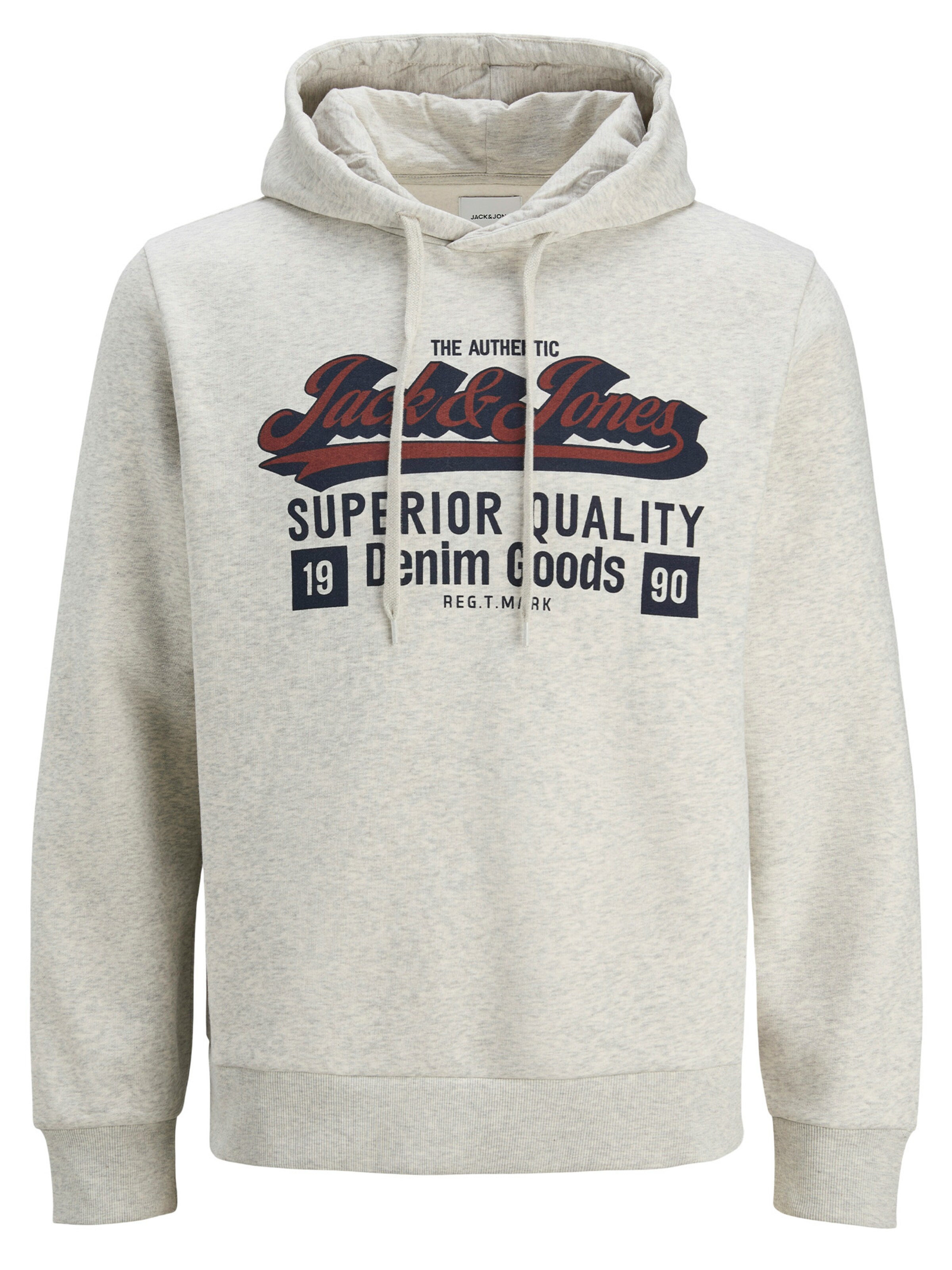 JACK & JONES Sweatshirt 'Logo' in Grey: front