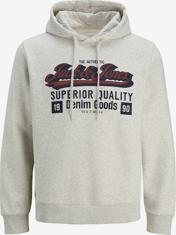 JACK & JONES Sweatshirt 'Logo' in Grey: front