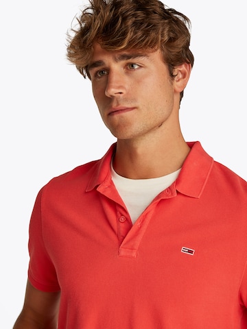 Tommy Jeans Poloshirt 'ESSENTIAL' in Orange