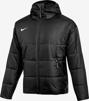 NIKE Athletic Jacket in Black: front