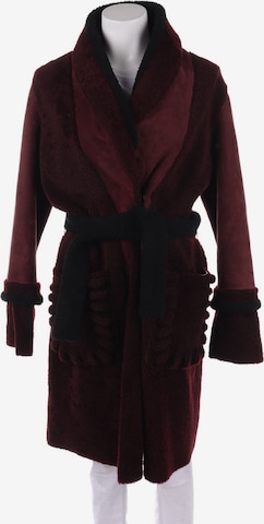 Fendi Lederjacke / Ledermantel XS in Rot: predná strana