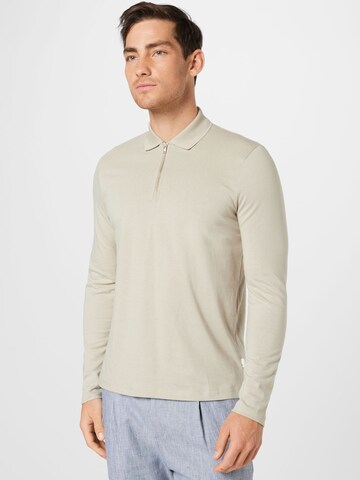 BURTON MENSWEAR LONDON Shirt in Beige: voorkant