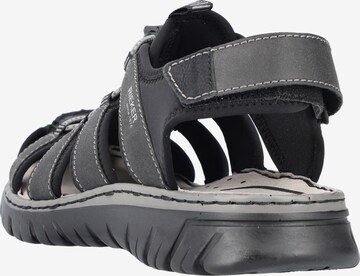 Rieker Hiking Sandals in Black