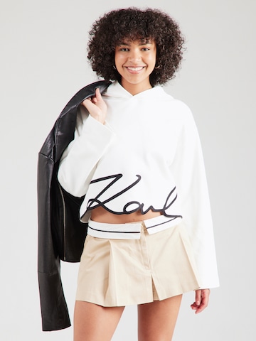 Karl Lagerfeld - Sudadera en blanco: frente