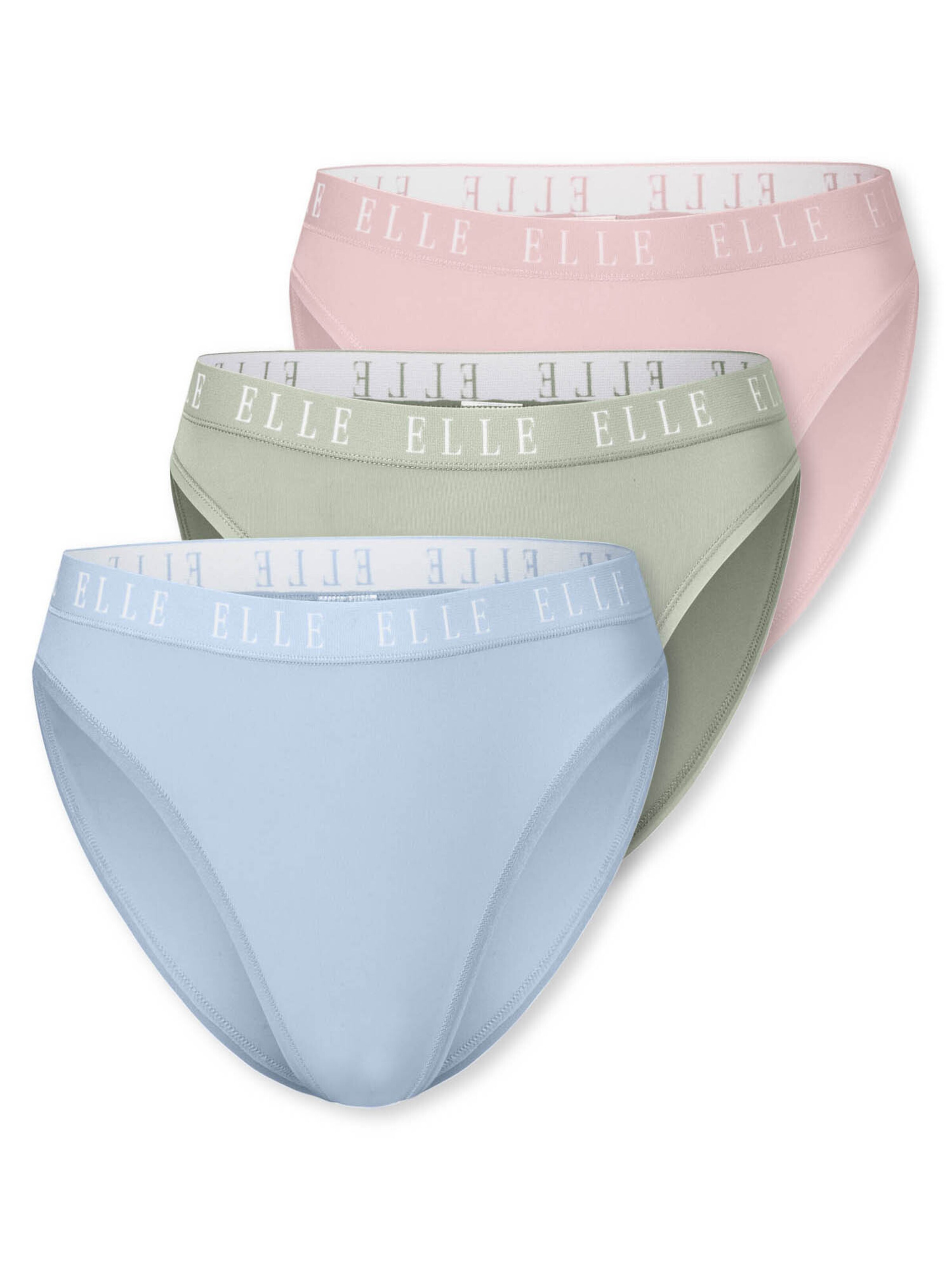 ELLE Slip ' High Leg - ELLE LOGO ' in Mixed colours: front