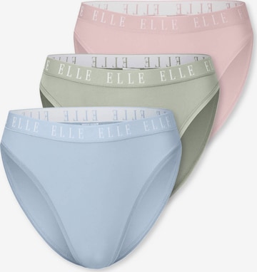 ELLE Slip ' High Leg - ELLE LOGO ' in Gemengde kleuren: voorkant