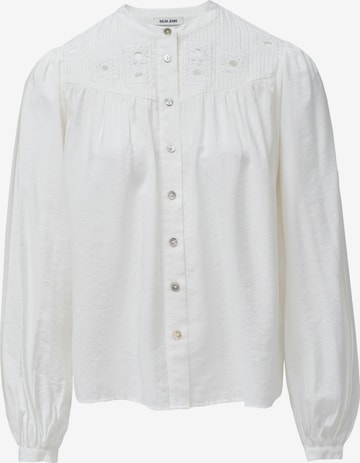 Chemisier Salsa Jeans en blanc : devant