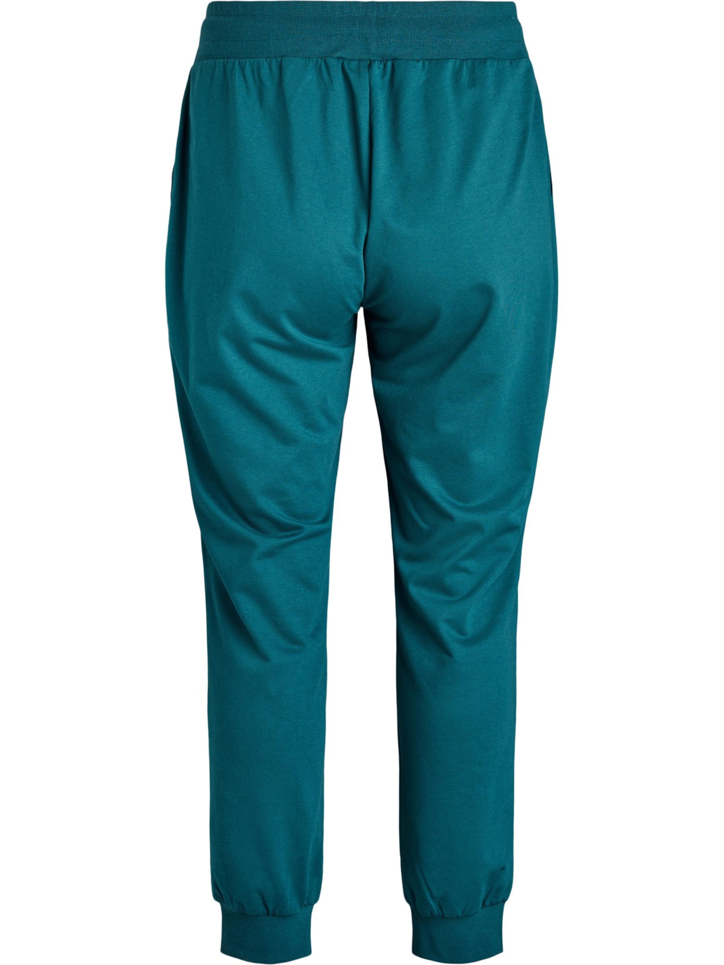 Active by Zizzi Tapered Broek 'ABASIC' in Groen