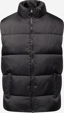 Only & Sons Vest 'ALVIN', värv must: eest vaates