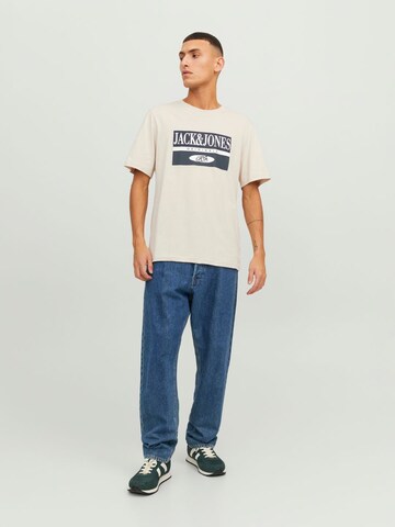 JACK & JONES Shirt 'ARTHUR' in Beige