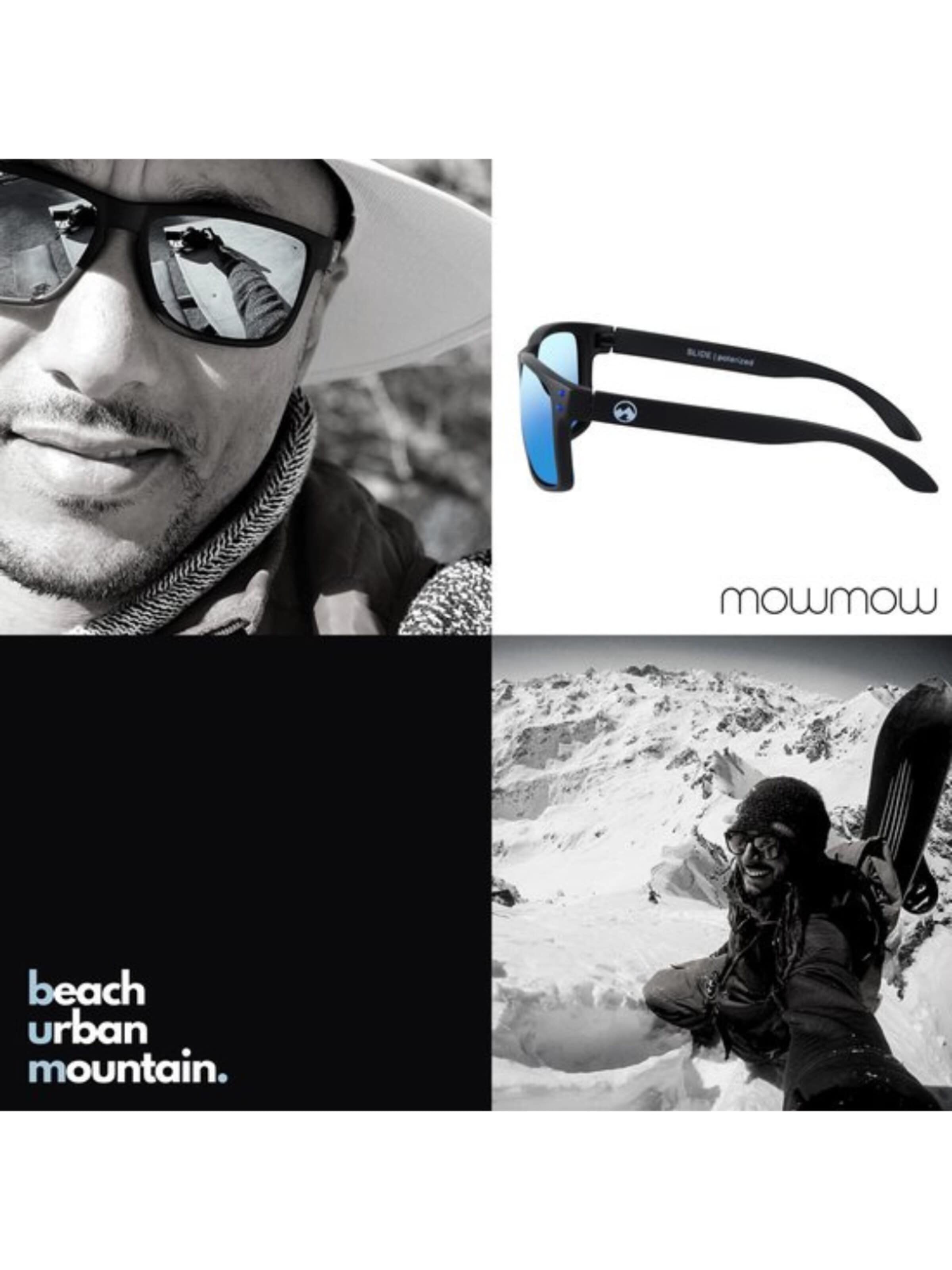 Lunettes de soleil sport 'MowMow Stick Sunglasses - Polarized - Men - Women' Mowmow en bleu