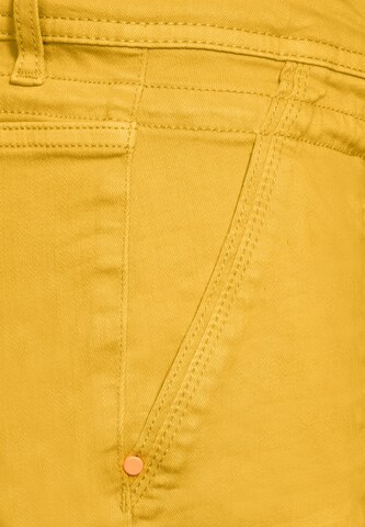 STREET ONE Slimfit Jeans in Gelb