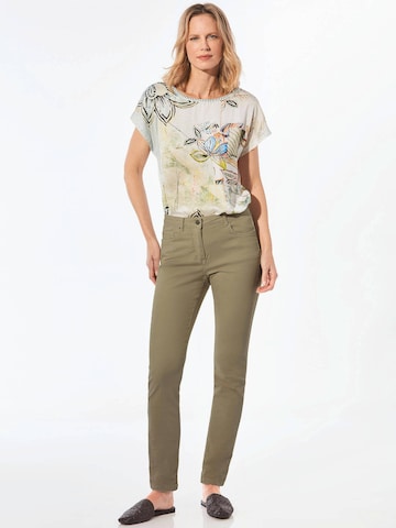Goldner Skinny Jeans 'BELLA' in Green