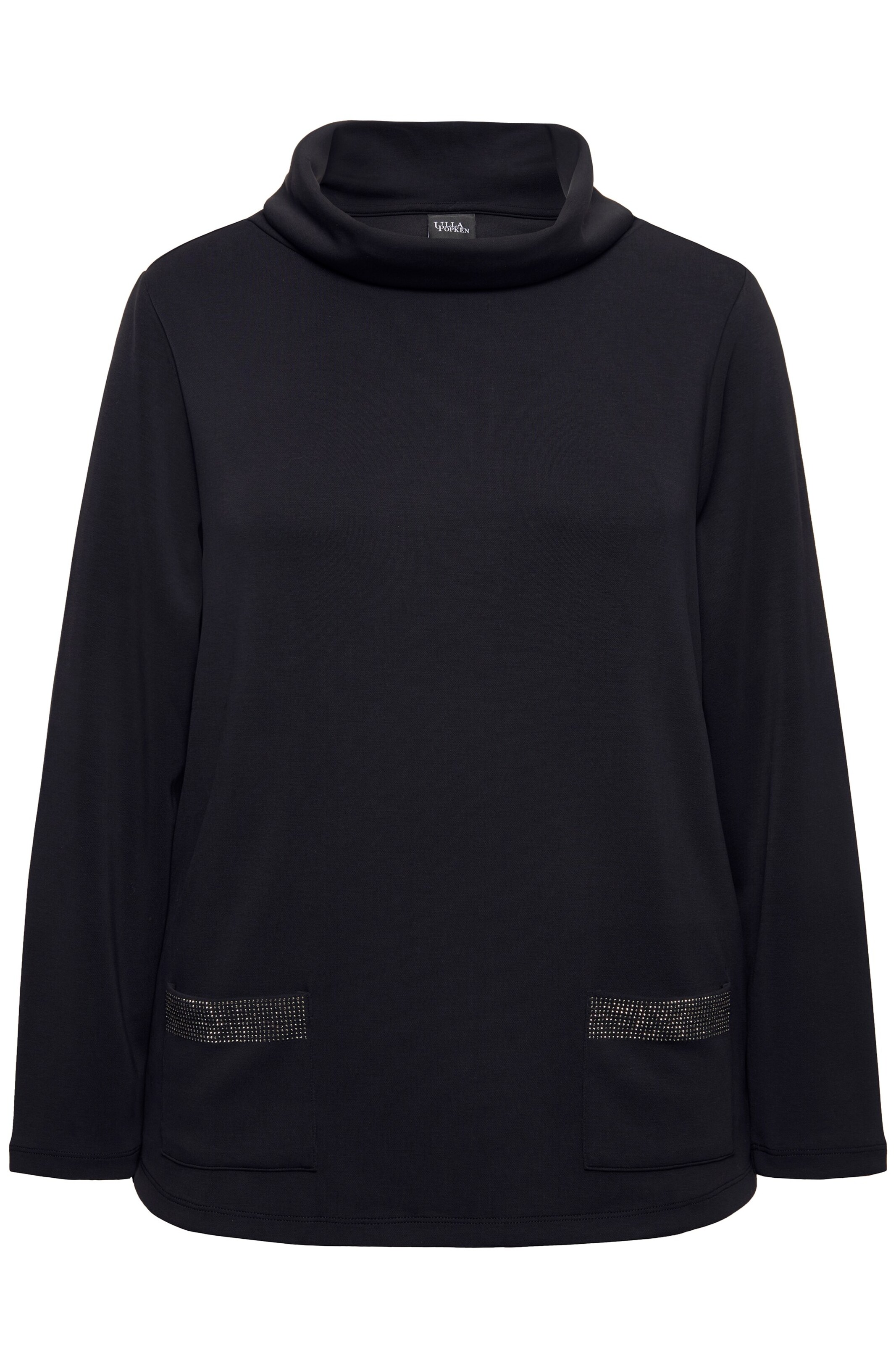 Ulla Popken Sweatshirt in Black: front