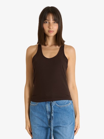 ViCOLO Top in Braun: Vorderseite