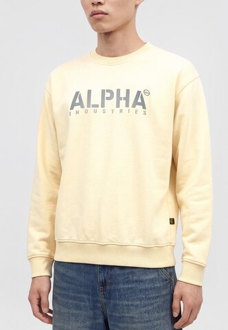 ALPHA INDUSTRIES Sweatshirt 'Stencil' in White