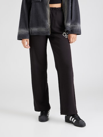 Calvin Klein Jeans Loosefit Παντελόνι σε μαύρο: μπροστά