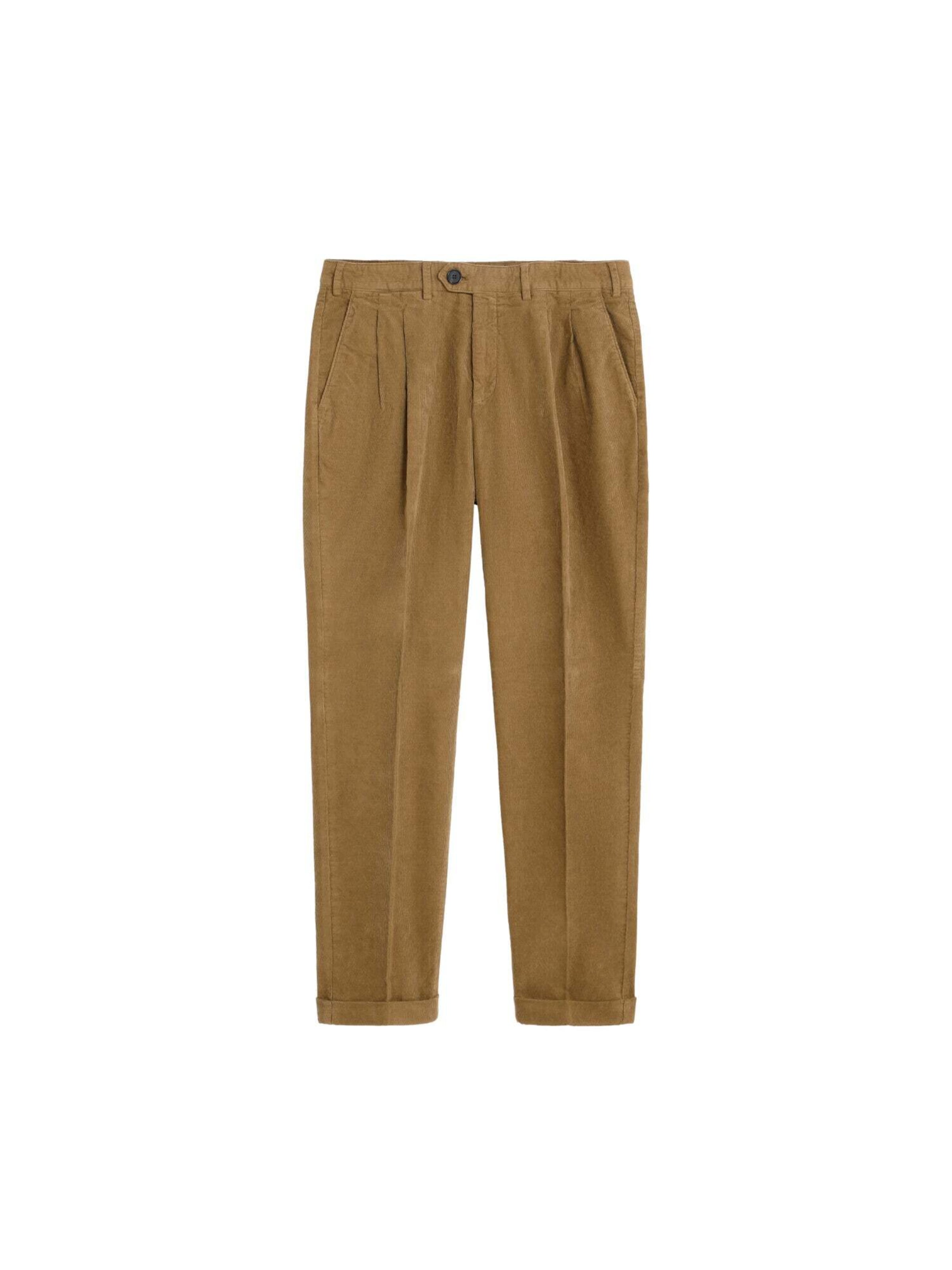 Scalpers Szabványos Élére vasalt nadrágok 'Velaz' - bézs: elől