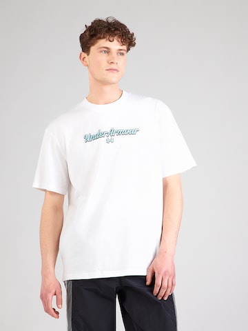 UNDER ARMOUR Functioneel shirt in Wit: voorkant