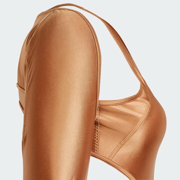 ADIDAS BY STELLA MCCARTNEY Športové body 'Leotard' - Hnedá