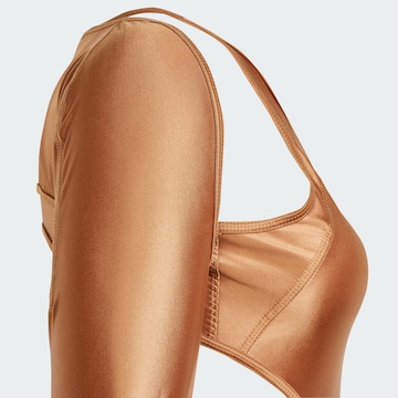 ADIDAS BY STELLA MCCARTNEY - Body desportivo 'Leotard' em castanho