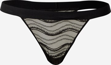 Calvin Klein Underwear String in Black: front