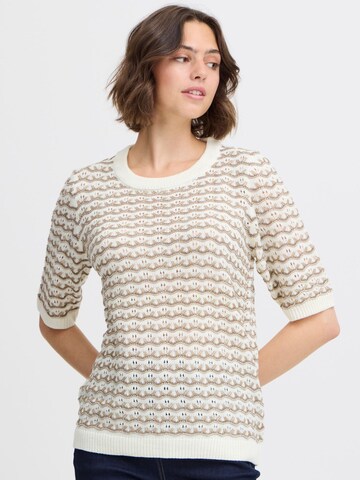 Fransa - Jersey 'LILJE PU 1' en beige: frente