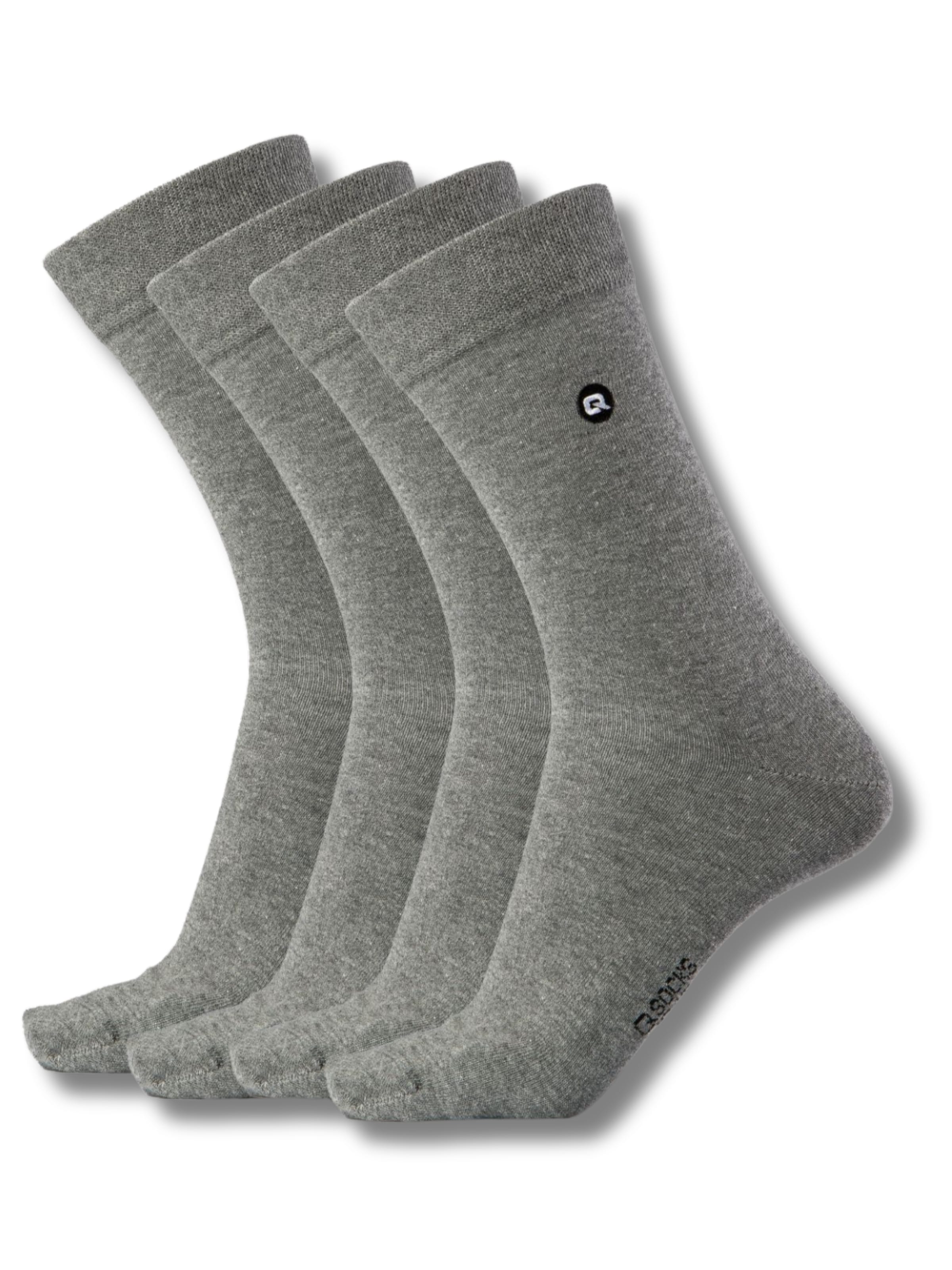 Chaussettes QOLONIA en gris : devant