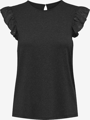 ONLY - Camiseta 'AUGUSTA' en negro: frente