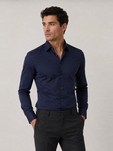 CoSTUME NATIONAL Overhemd 'Men's Super Slim Fit Stretch Cotton Shirt' in Blauw