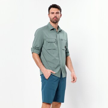 OCK Regular fit Athletic Button Up Shirt in Green: front