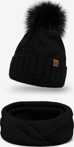 Bonnet '7014 Set' Vivisence en noir : devant