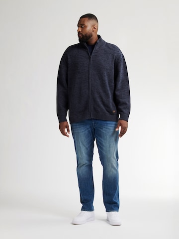 Petrol Industries Knit cardigan in Blue