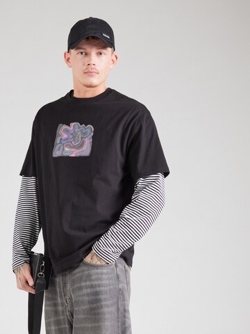 juoda TOPMAN Marškinėliai