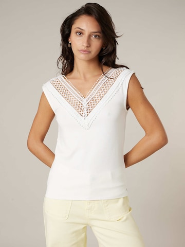Haut 'Yalina' Deeluxe en blanc : devant