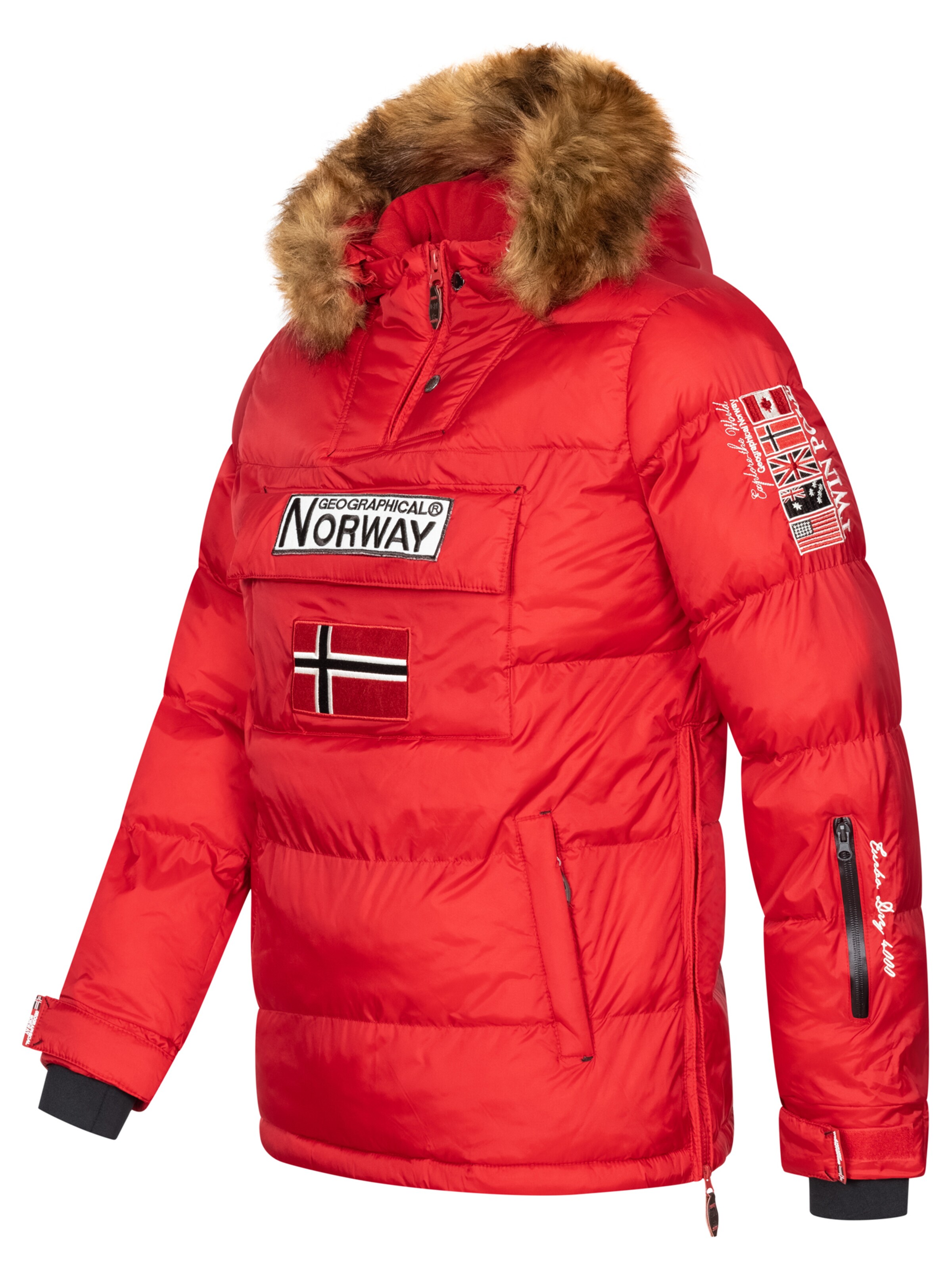 GEOGRAPHICAL NORWAY Winterjas in Rood