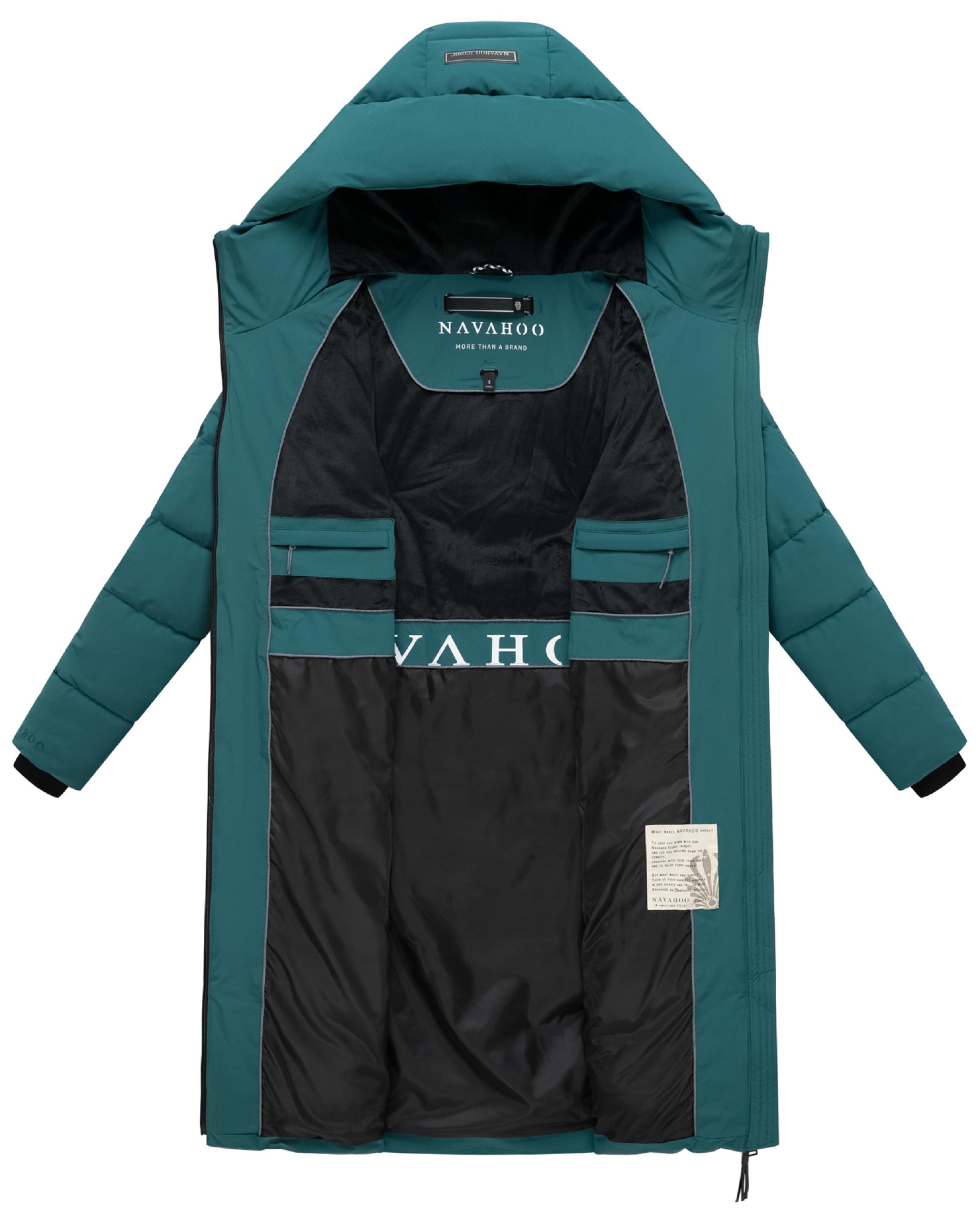 NAVAHOO Winter coat 'Schokokuss XIV' in Green