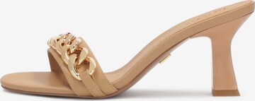 Kazar Pantoletter i beige: forside