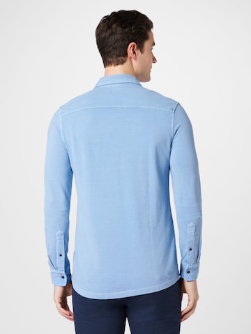 OLYMP Přiléhavý střih Košile – modrá
