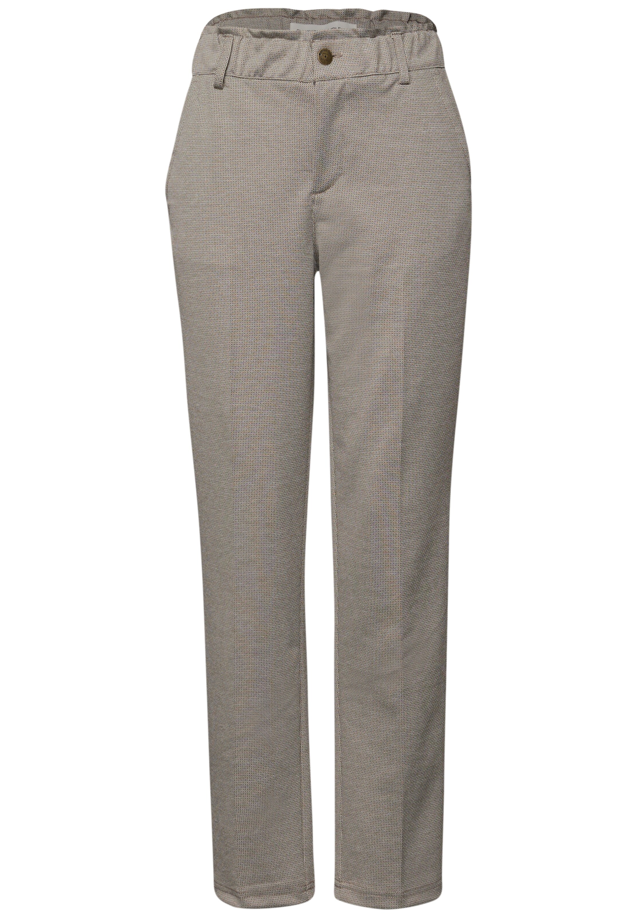 STREET ONE Tapered Bügelfaltenhose in Braun: Vorderseite
