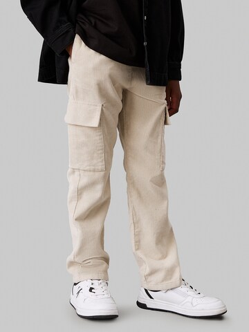 Calvin Klein Jeans Regular Hose in Beige: Vorderseite