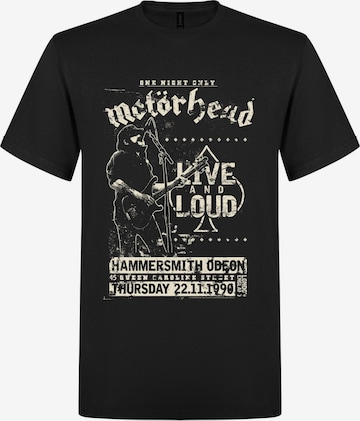 Motörhead Koszulka 'Motörhead Live and Loud T-Shirt' w kolorze czarny: przód