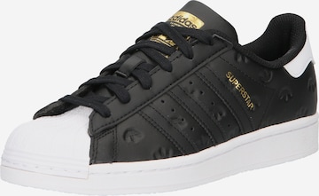 Baskets basses 'Superstar' ADIDAS ORIGINALS en noir : devant