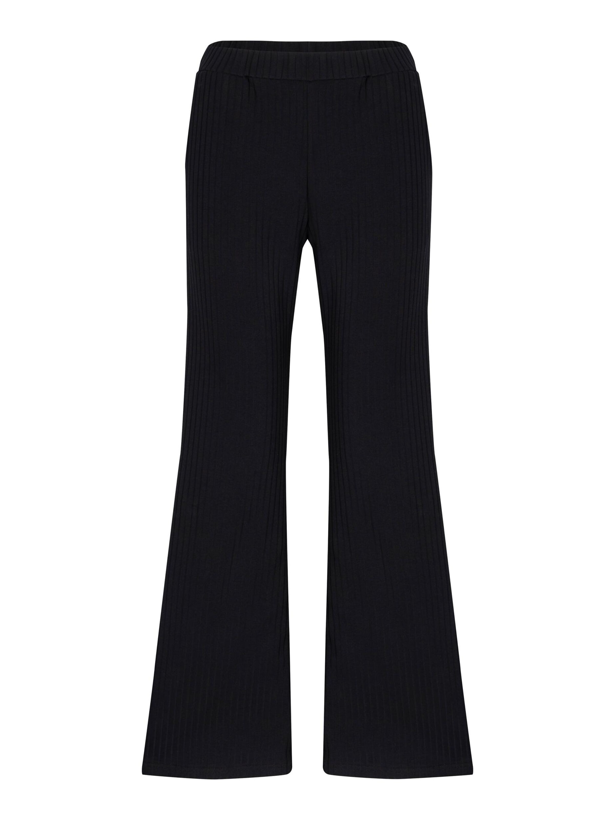 FEMSSY Flared Bukser 'SWAY PANTS BLACK' i sort